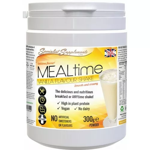 MEALtime Vanilla Flavour Meal Replacement Shake. Dairy & Gluten Free 300g