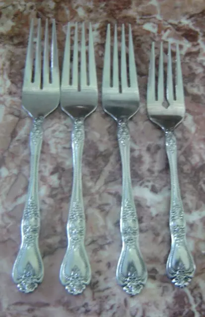 Rogers PRECIOUS ROSE / SUMMER ROSE Dinner Forks + Salad Fork Stainless Korea