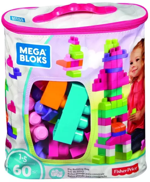 Mega Bloks Bausteinebeutel pink (60 Teile) | Stück | DCH54 | Deutsch | 2018