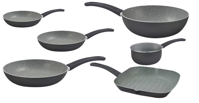 Masterpro Induction Non Bâton Poêle Aluminium Grille Wok Sauce Poêle