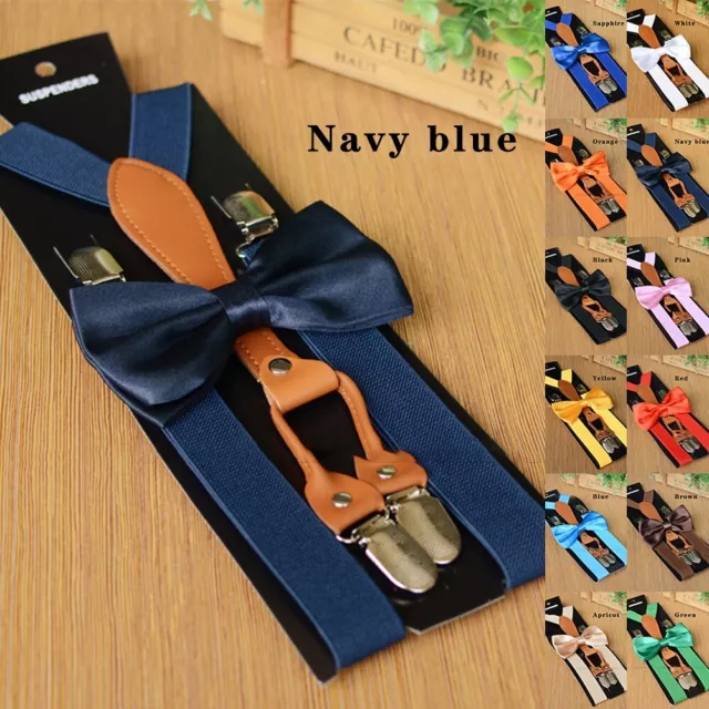 Suspender Tie Adjustable Bow Braces Elastic Elegant Men/Women Polyester