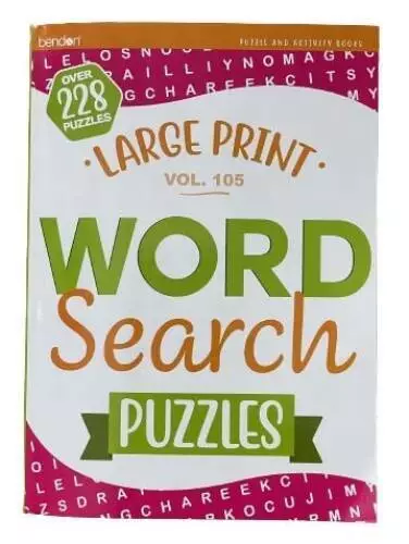 BENDON LARGE PRINT Word Search over 228 Puzzles, VOL 105