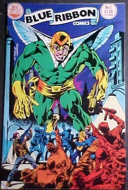 Blue Ribbon Comics #1! Steve Ditko Cover! Vf 1983 Red Circle Comics