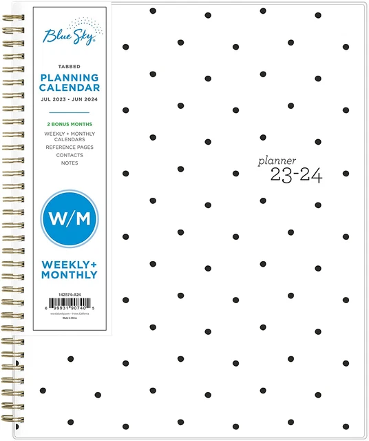 BLUE SKY 2023 2024 Academic Year Weekly And Monthly Student Planner 8 