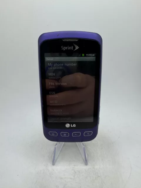 LG Optimus S - 512MB - Purple - *AS-IS FOR SALVAGE/PARTS/DISASSEMBLY*