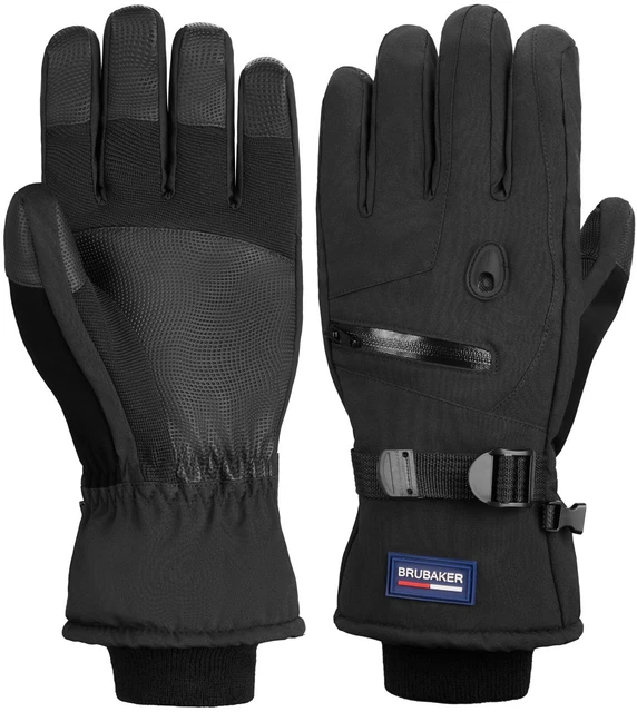 Gants De Ski Rucanor Taille L Noir Avec 3M Thinsulate