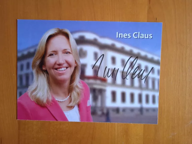 Autogrammkarte # Politik # CDU/CSU # Ines Claus