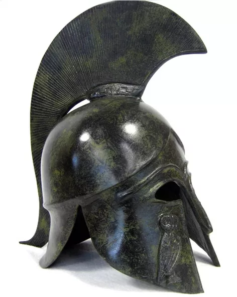 Athenian ancient Greek 100% Bronze Helmet Museum Replica Reproduction