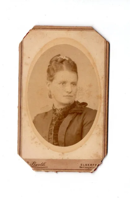CDV Foto Damenportrait - Elberfeld 1880er