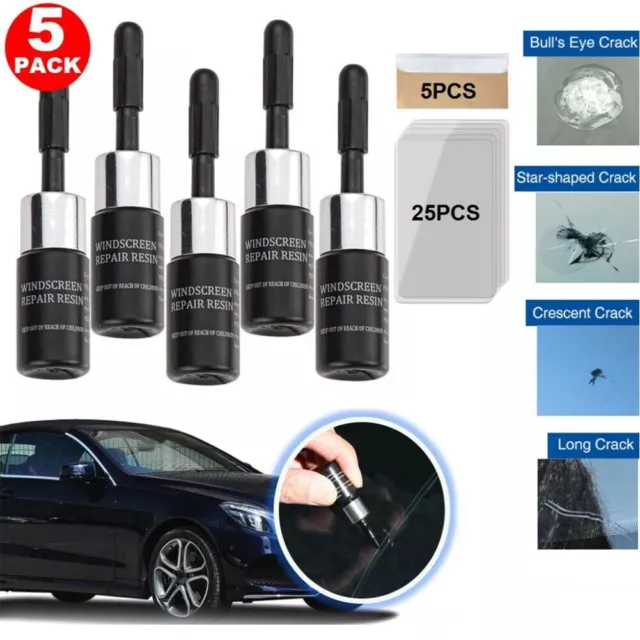 Automobile Verre Nano Réparation Liquide Auto Pare Brise Résine Fissure Kit Neuf 2