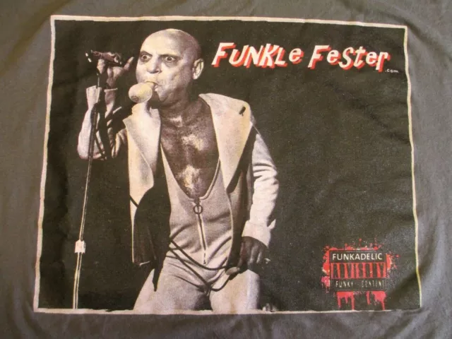 Adams Family Funkel Fester Men's XL Polyester Graphic Gray Tee Shirt NEW