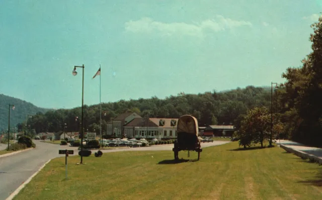 Vintage Postcard Scene At Midway World's Greatest Highway Pennsylvania Turnpike