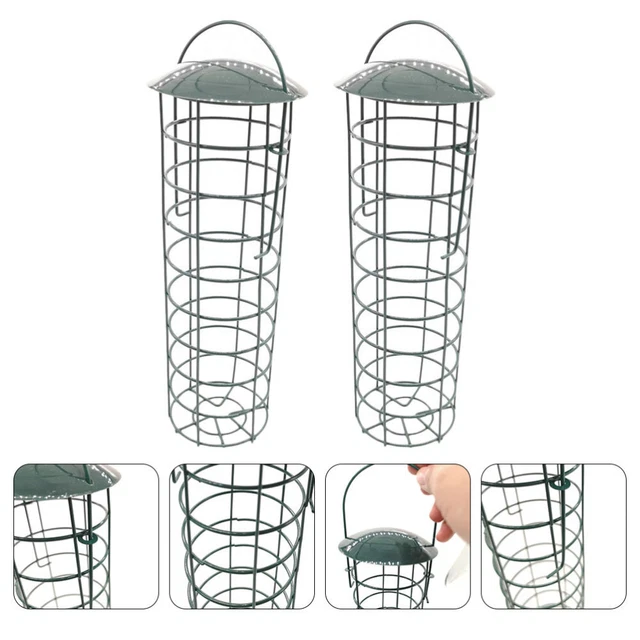 2Pcs Oiseaux Conteneur D'alimentation Boîte D'alimentation Des oiseaux