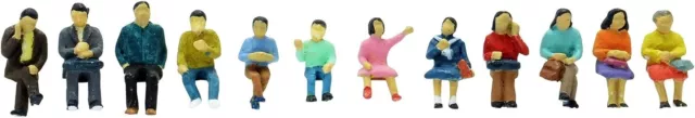 TOMYTEC  Ningen 114 Model People Sitting  1/150 N scale