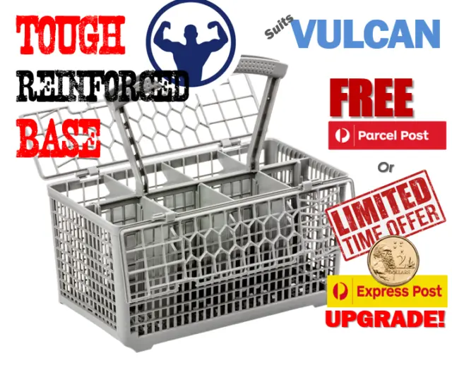 Best quality universal dishwasher cutlery basket, suits Vulcan -Reinforced base.