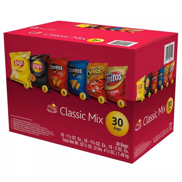 FRITO LAY CLASSIC Mix, Variety Pack, 30count 36.65 PicClick