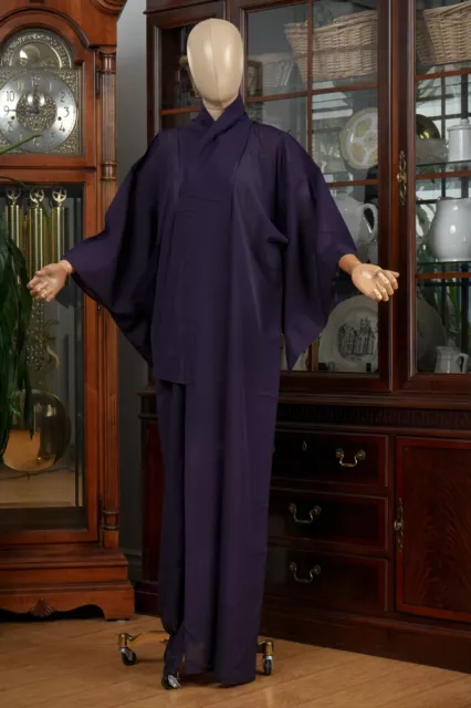 Dear Vanilla Japanese Silk Iromuji Kimono Women's Authentic Japan Made Vintage