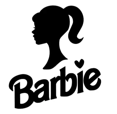 Barbie Head over Barbie Vinyl Decal Car Truck SUV Laptop Sticker