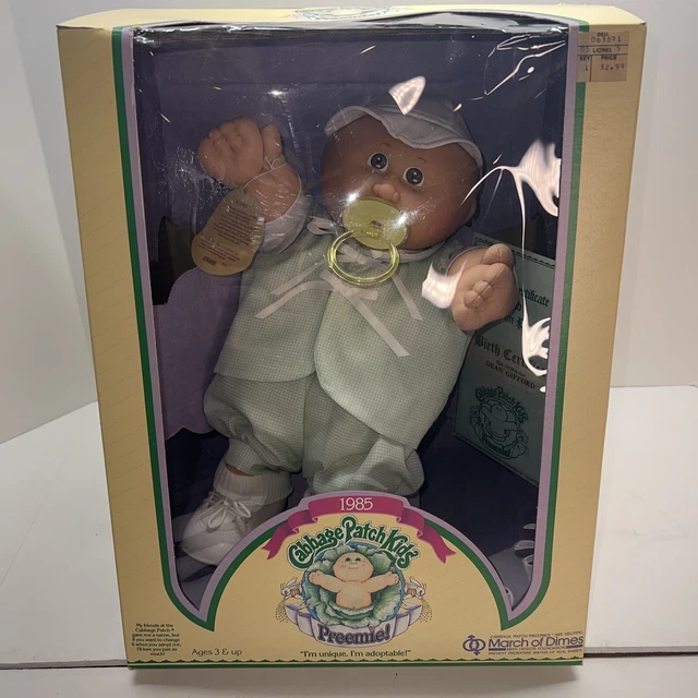 1985 CABBAGE PATCH KIDS Dean Gifford PREEMIE boy brown EYES brown hair