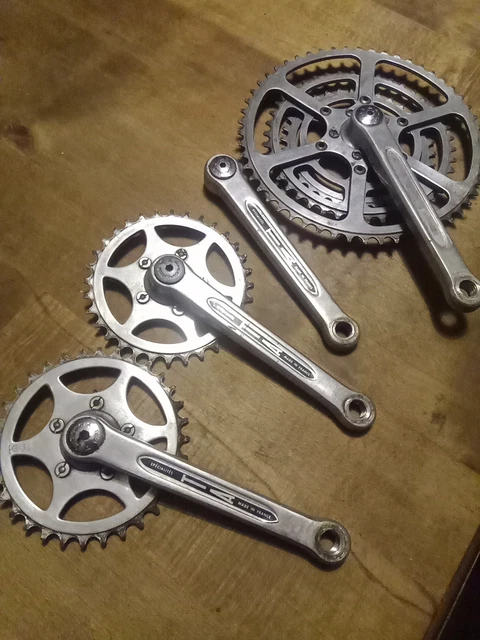 NOS PÉDALIER CAMPAGNOLO Veloce (Triple) 90s Crankset 9 Speed 170mm 52