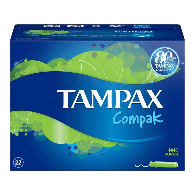 Tampones Super Tampax Compak Super 16 Unidades