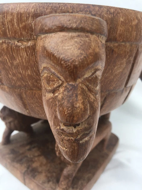 Plat d'Haïti en acajou | Plateau de service décoratif en bois sculpté à la main | Plateau vintage en bois - France