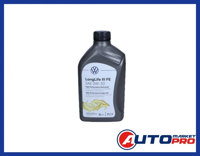 OLIO MOTORE 0W30 ORIGINALE AUDI VW SEAT SKODA VOLKSWAGEN LONGLIFE - Foto 6