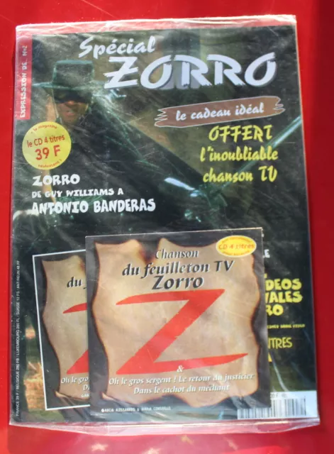 Magazine "Expression de......" Spécial ZORRO + CD / Vintage, encore emballé