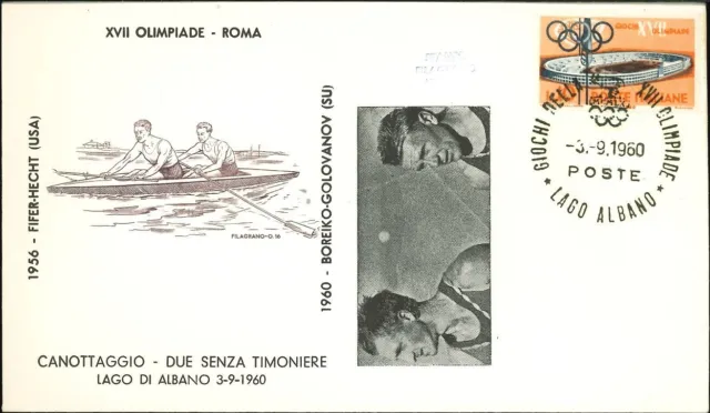 🏅 Olimpiade Roma 1960 - Canottaggio Due senza - Oro Unione Sovietica