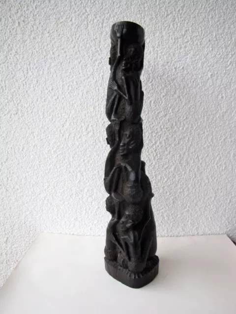 Afrika Makonde Figur Skulptur Lebensbaum Ebenholz  ca 46cm