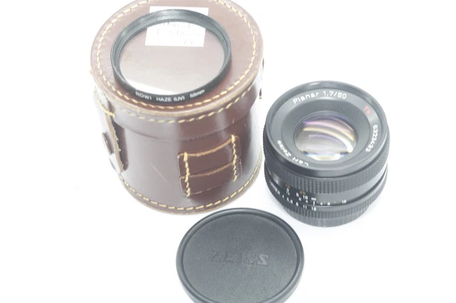 Contax/Yashica-Carl Zeiss Planar 1:1,7-50mm+Zubehörpaket f. analog/digital, Top- 2
