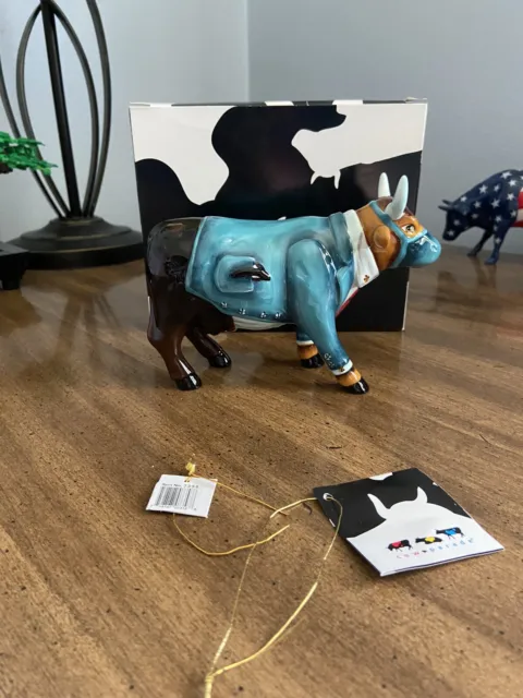 Cow Parade Dr. Moo D Brown 2006 #7358 RARE With Box And Tags