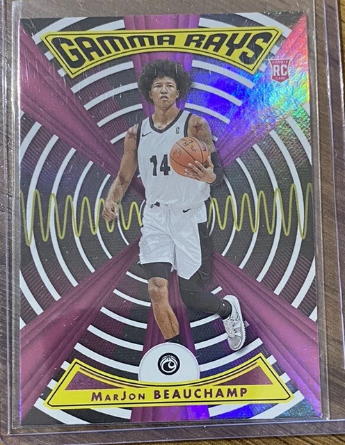 MARJON BEAUCHAMP 2022 Panini Chronicles Gamma Rays Pink Parallel RC $0.
