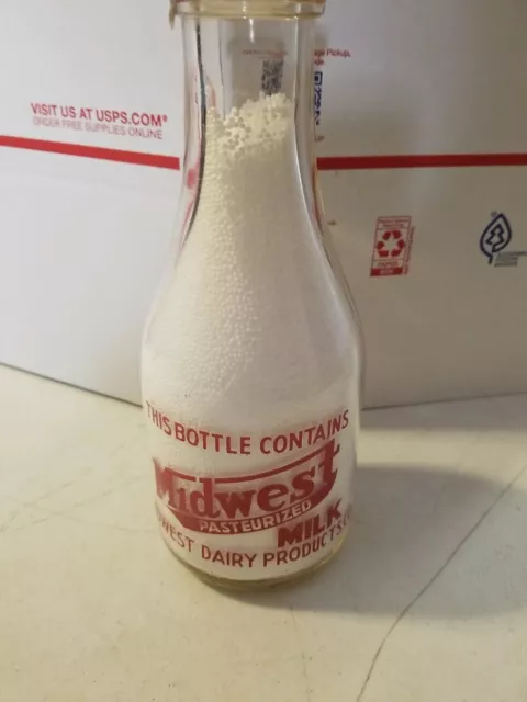 MIDWEST DAIRY PRODUCTS CO QT MILK bottle (acl) TRPQ