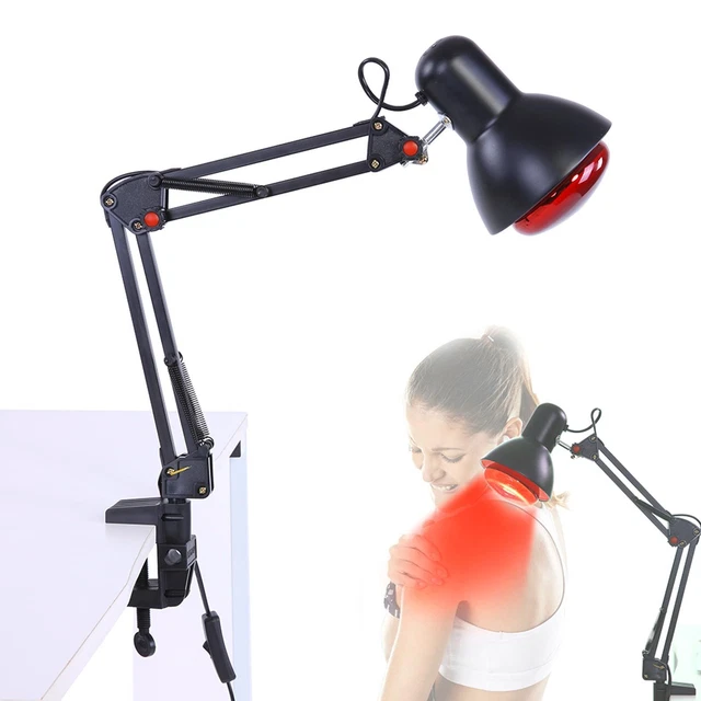 Lámpara de terapia de calor infrarrojo para alivio del dolor - negro cuidado del enchufe de EE. UU.