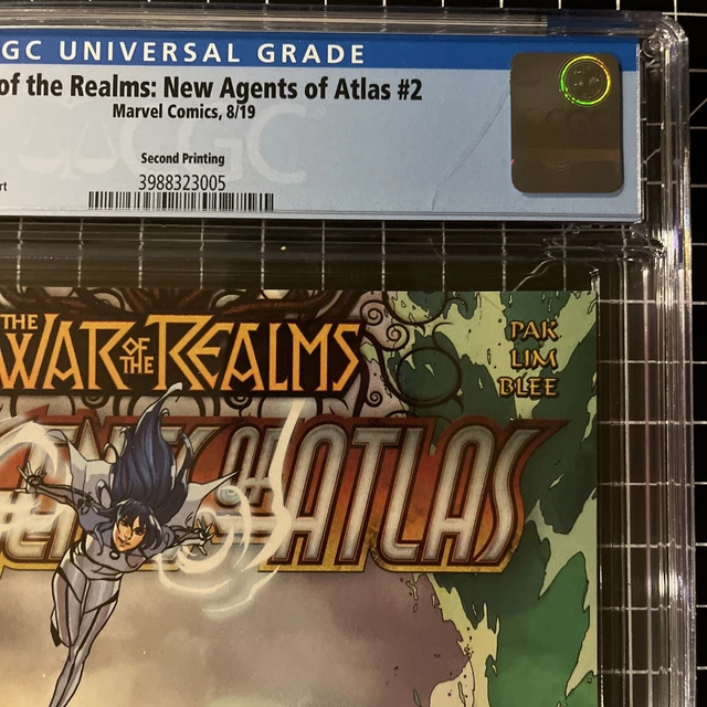 🔑🔥War of the Realms: New Agents of Atlas #2 9.8 CGC 2nd Print 1st Sword Master 3
