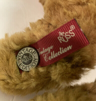 RUSS BERRIE “CHADFIELD” Vintage Edition Collection Teddy Bear 10 ...