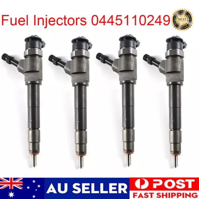 4pcs Fuel Injectors 0445110249 for 2006-11 BOSCH FORD RANGER MAZDA BT50 3.0L C/R