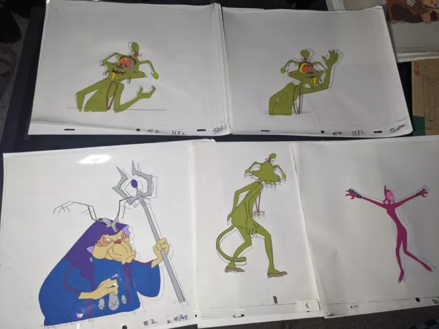 VINTAGE EWOKS animation cels BACKGROUND production art  Star Wars Animated I8