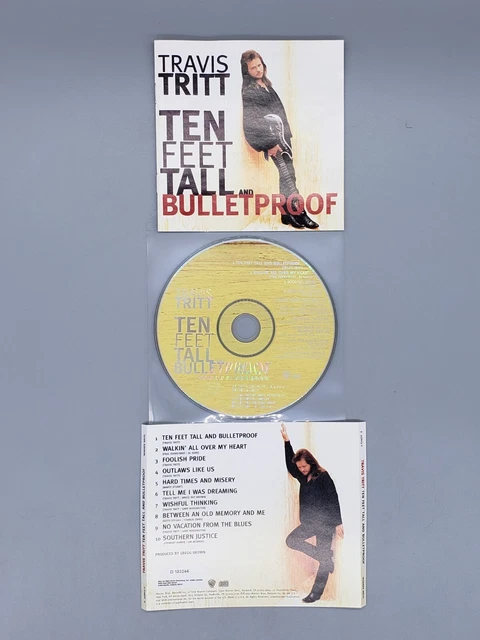 TEN FEET TALL And Bulletproof by Travis Tritt (CD) No Case No Tracking