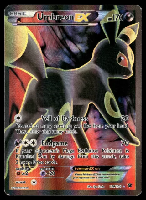 Umbreon EX 119/124 - Fates Collide Ultra Rare Full Art POKEMON