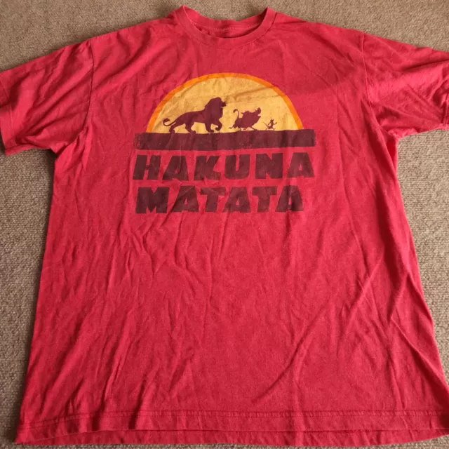 THE LION KING Shirt Adult XL Walt Disney Hakuna Matata Men $5.54 - PicClick