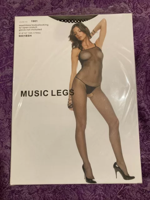 Body Stocking Crotchless Fishnet One Size Brand New With Packaging