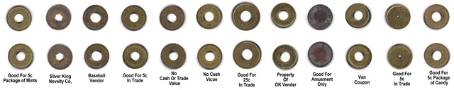 Vintage Slot Machine Tokens (12) Vintage Slot Machine Tokens (12)