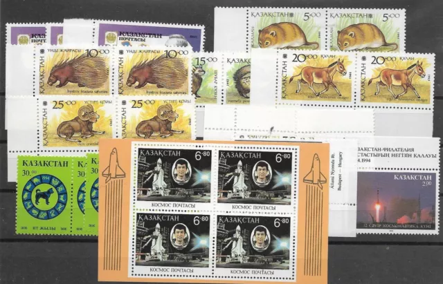 Kasachstan herrliches postfrisches ** Lot aus den Jahren 1992 - 1994