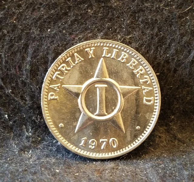 1970 Caribbean centavo, white UNC/BU (CU34)