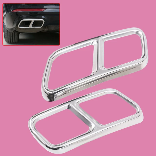 2X Stainless Steel Exhaust Muffler Tail Pipe Cover pour Mercedes W222 W251 X166