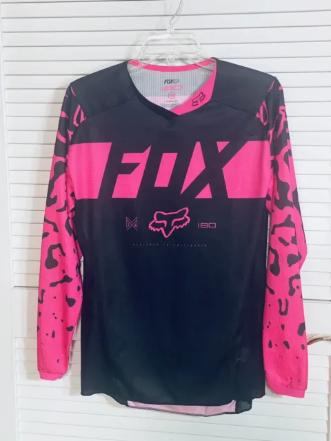 Fox Womens Jersey Shirt M Long Sleeve Racing Pull Over V Neck Moto-X EUC