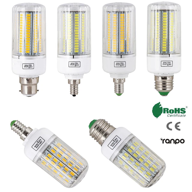 2X E27 E14 B22 LED Corn Bulbs 5730 SMD Available In 9W 12W 15W 20W 25W - Foto 2