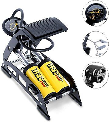 POMPA A PEDALE CON MANOMETRO BICI MOTO SCOOTER AUTO MACCHINA RMS BETO 